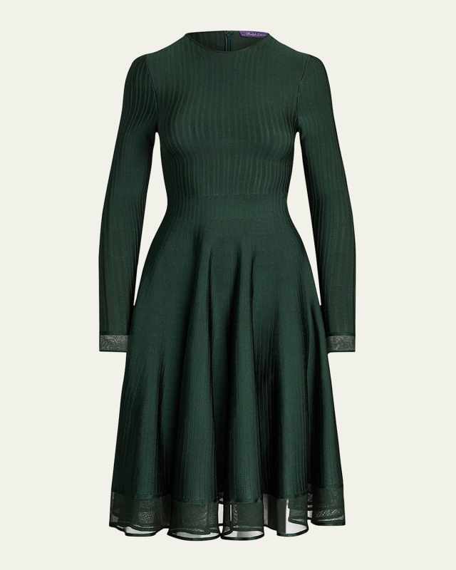 Long-Sleeve Sweater Day Dress